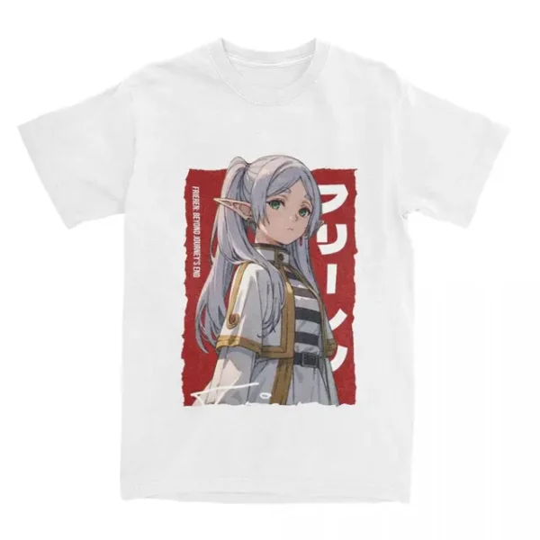 White Var Frieren Anime Waifu Shirt