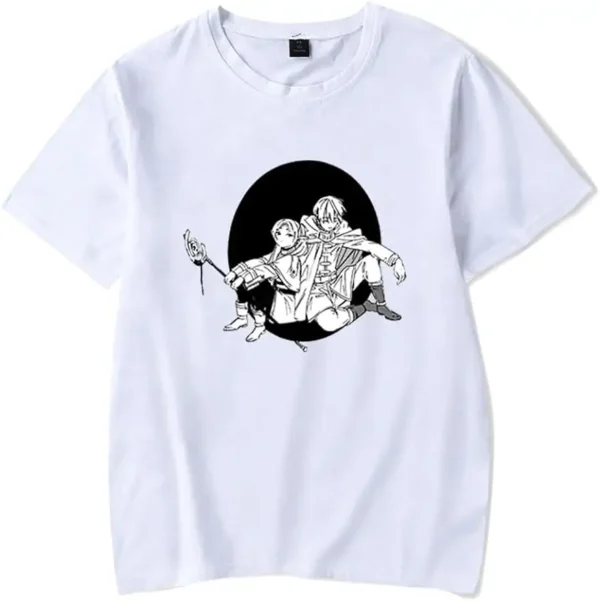 White Ver of Frieren And Himmel T-Shirt