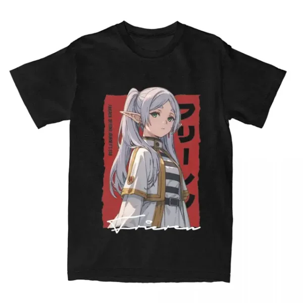 Black Var Frieren Anime Waifu Shirt