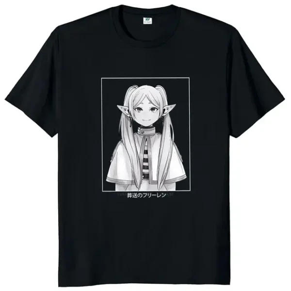 Black Var of Frieren The Elf T-Shirt