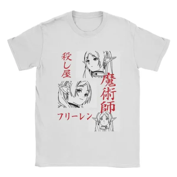 White Ver of Frieren Anime Shirt Vintage
